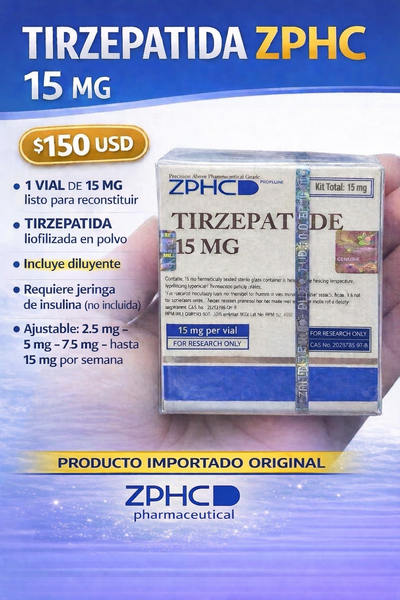 Tirzepatida 15mg ZPHC Pharmeceuticals.