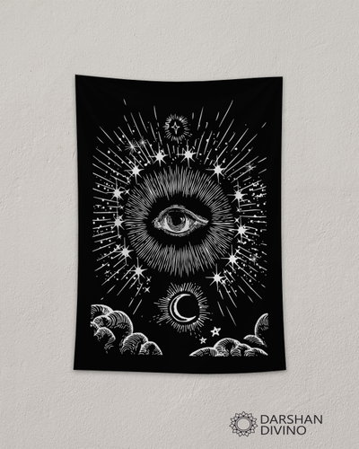 Tapiz "Ojo" negro