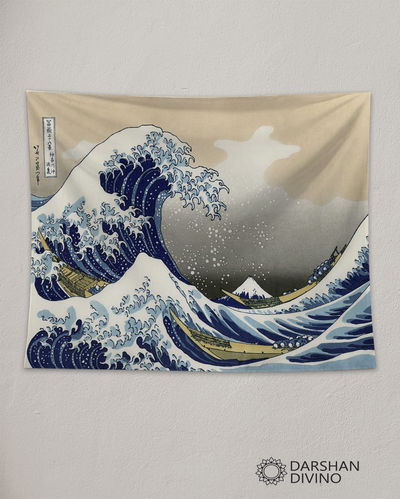 Tapiz "La gran ola de Kanagawa" Katsushika Hokusai