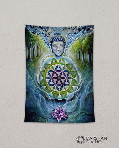 Tapiz "Buda Flor de la vida"