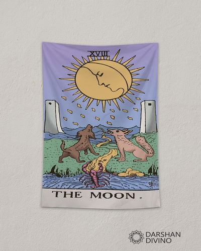 Tapiz "La Luna" color pastel