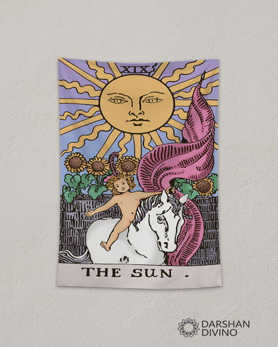 Tapiz "El Sol" color pastel