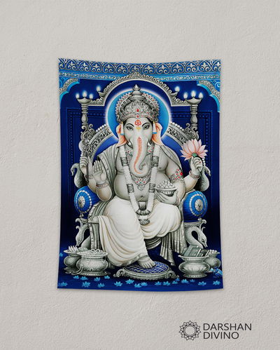 Tapiz "Ganesh" azul