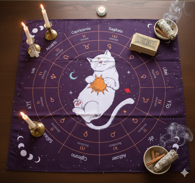 Paño tarot #33 Gato Sol