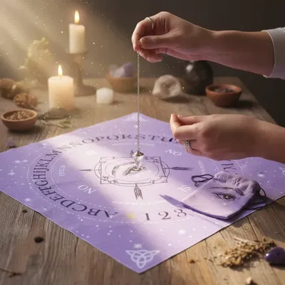 Paño para Pendulo Ojo lila