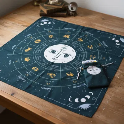 Paño tarot #35 Luna Espejo