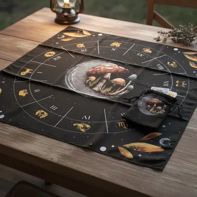 Paño tarot #28 Hongos