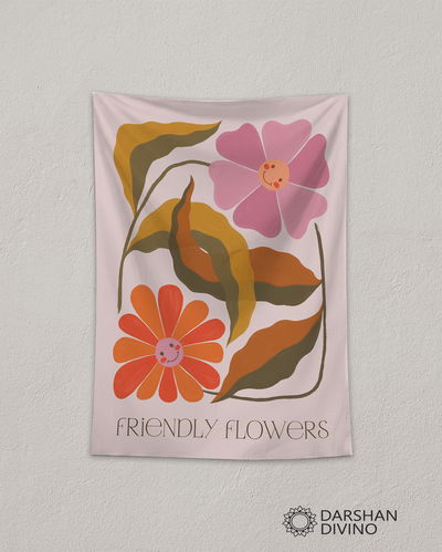 Tapiz "Friendly Flower"