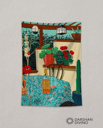 Tapiz "Tarde de jardin"