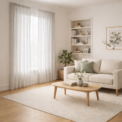 Cortina ventanal 2 paños 190 x 240 