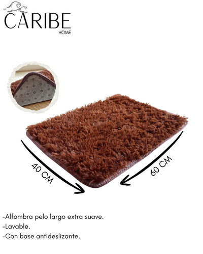 Alfombra nórdica pelo largo 60x40 cm