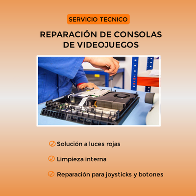 Servicio Técnico Especializado de Reparación de Consolas