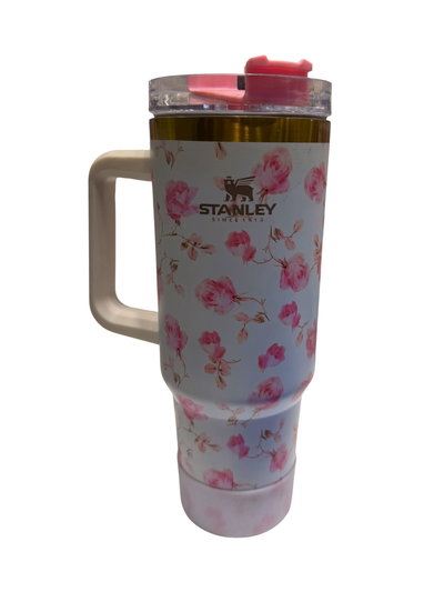 Termo Stanley Floreado Blanco 1