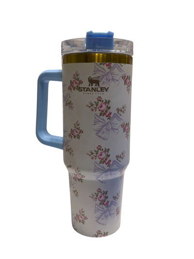 Termo Stanley Floreado Blanco 2