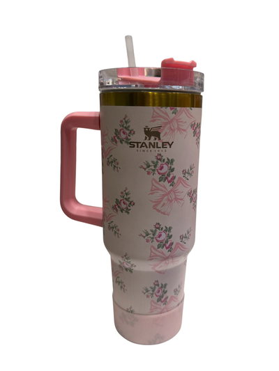 Termo Stanley Floreado Rosa 2
