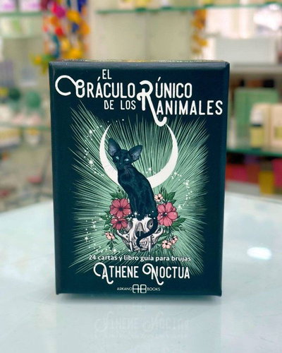 Oraculo runico de los animales. 24 cartas y libro guia para brujas. Arkano Books