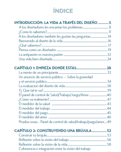 Design de vida. Crea la vida que funciona para ti.