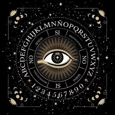 Paño para pendulo ojo negro y dorado