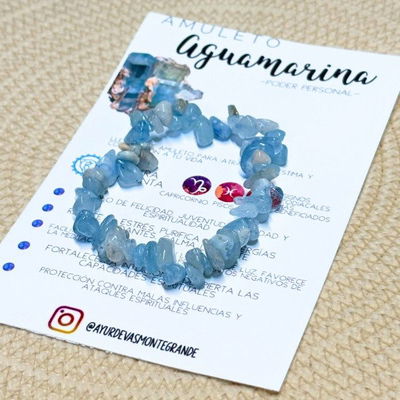 Pulsera de aguamarina