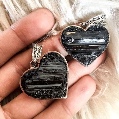 Collar corazon Turmalina