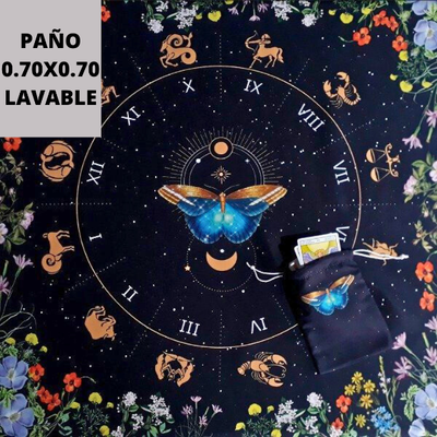 Paño tarot. Mariposa