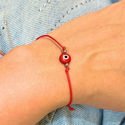 Pulsera ojo turco rojo