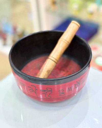 Cuenco 3 metales Rojo 17 cm de diametro