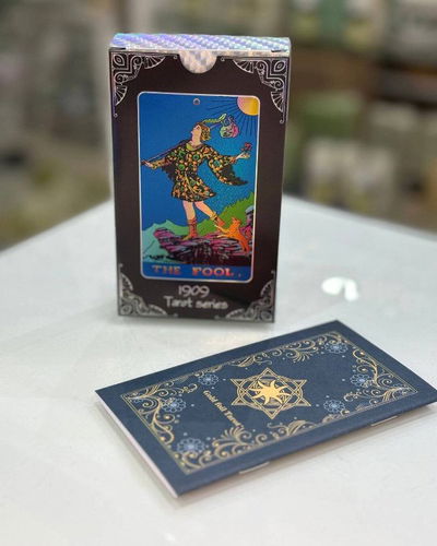 Tarot Rider waite Foil Azul sin bordes a prueba de agua