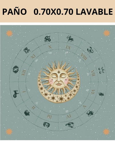 Paño Tarot Sol verde