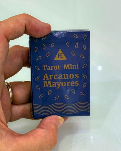 Tarot Mini Arcanos Mayores Fe. Capsula Dorada