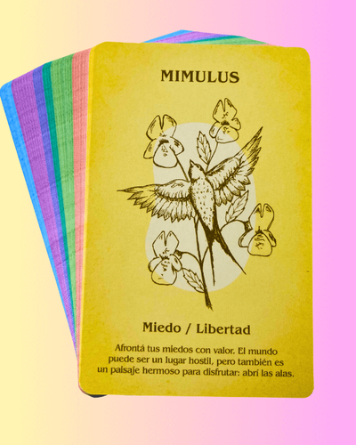 Baraja de las flores misticas. Capsula Dorada