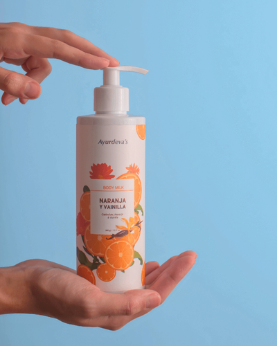 Crema corporal naranja y vainilla. Body milk
