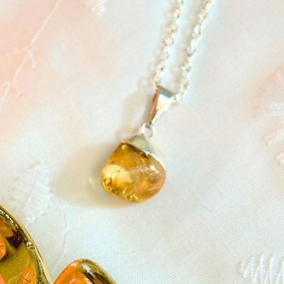 Collar citrino rolado