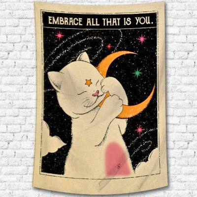 Tapiz gatito Embrace all that is you.