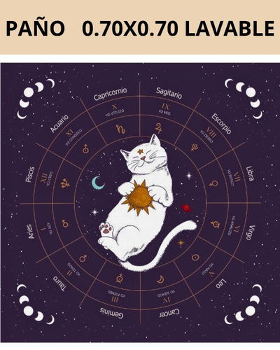 Paño Tarot gatito violeta
