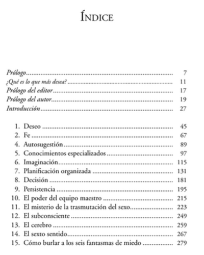 Piense y hagase rico. Napoleon Hill. Ed Obelisco.
