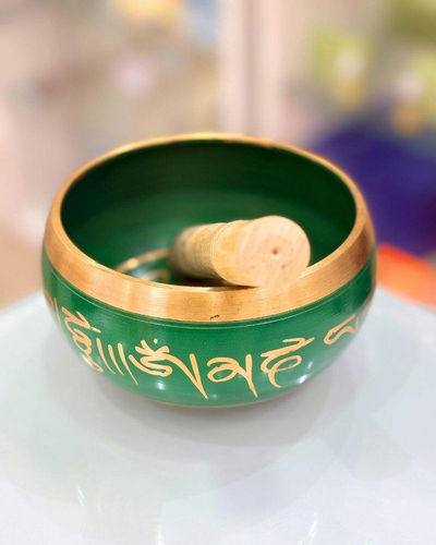 Cuenco 7 metales Verde 13.5 de diametro