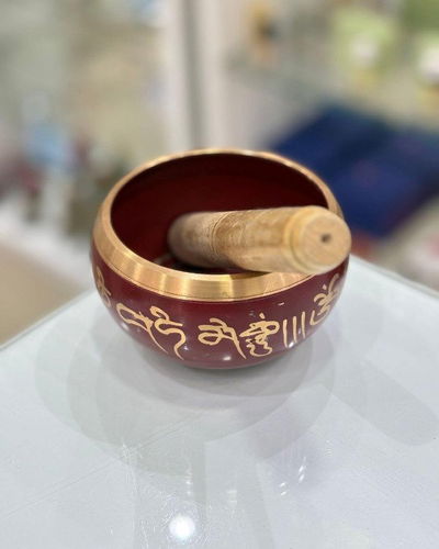 Cuenco 7 metales Rojo 10 cm de diametro