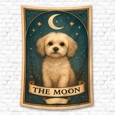 Tapiz perrito The moon