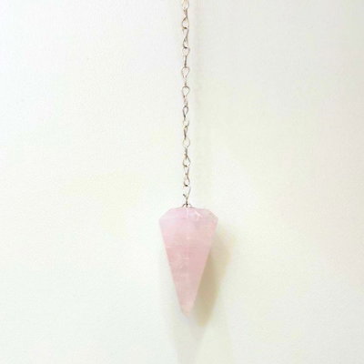 Péndulo de cuarzo rosa