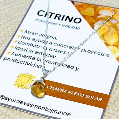 Collar citrino rolado