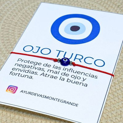Pulsera ojo turco azul