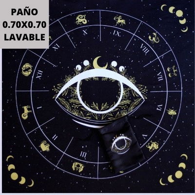 Paño tarot ojo negro
