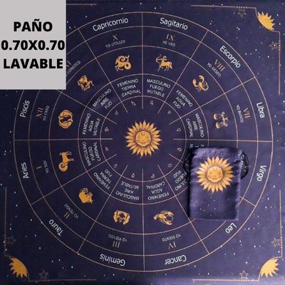 Paño para tarot Zodiaco violeta