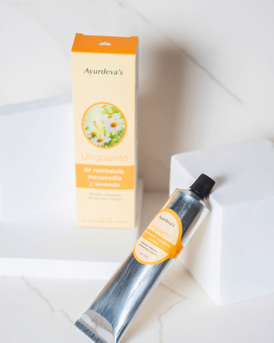Unguento de calendula, manzanilla y lavanda