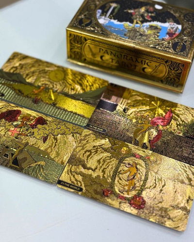 Tarot Rider waite Gold foil Panoramic sin bordes