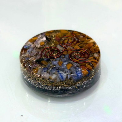 Mini orgón redondo y plano de escritorio