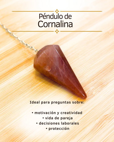Péndulo de cornalina