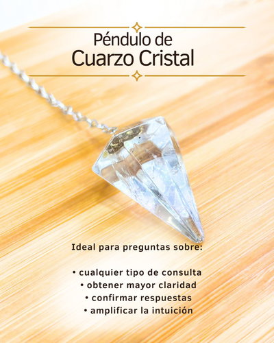 Péndulo de cuarzo cristal