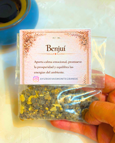 Resina de Benjui. Purificar, y armonizar.